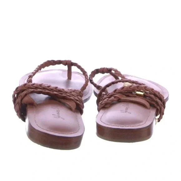 Johanna Ortiz Leather Braided Accents Gladiator Sandals - Picture 4 of 4